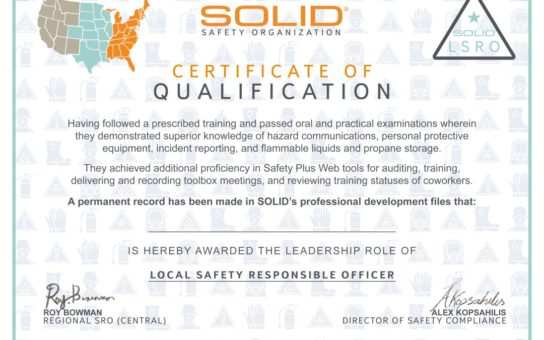 SOLID Regional LSRO Certificate
